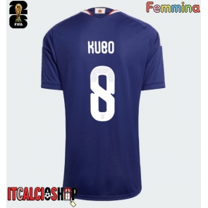 Giappone Takefusa Kubo #8 Prima Maglia Femmina Mondiali 2026 Manica Corta